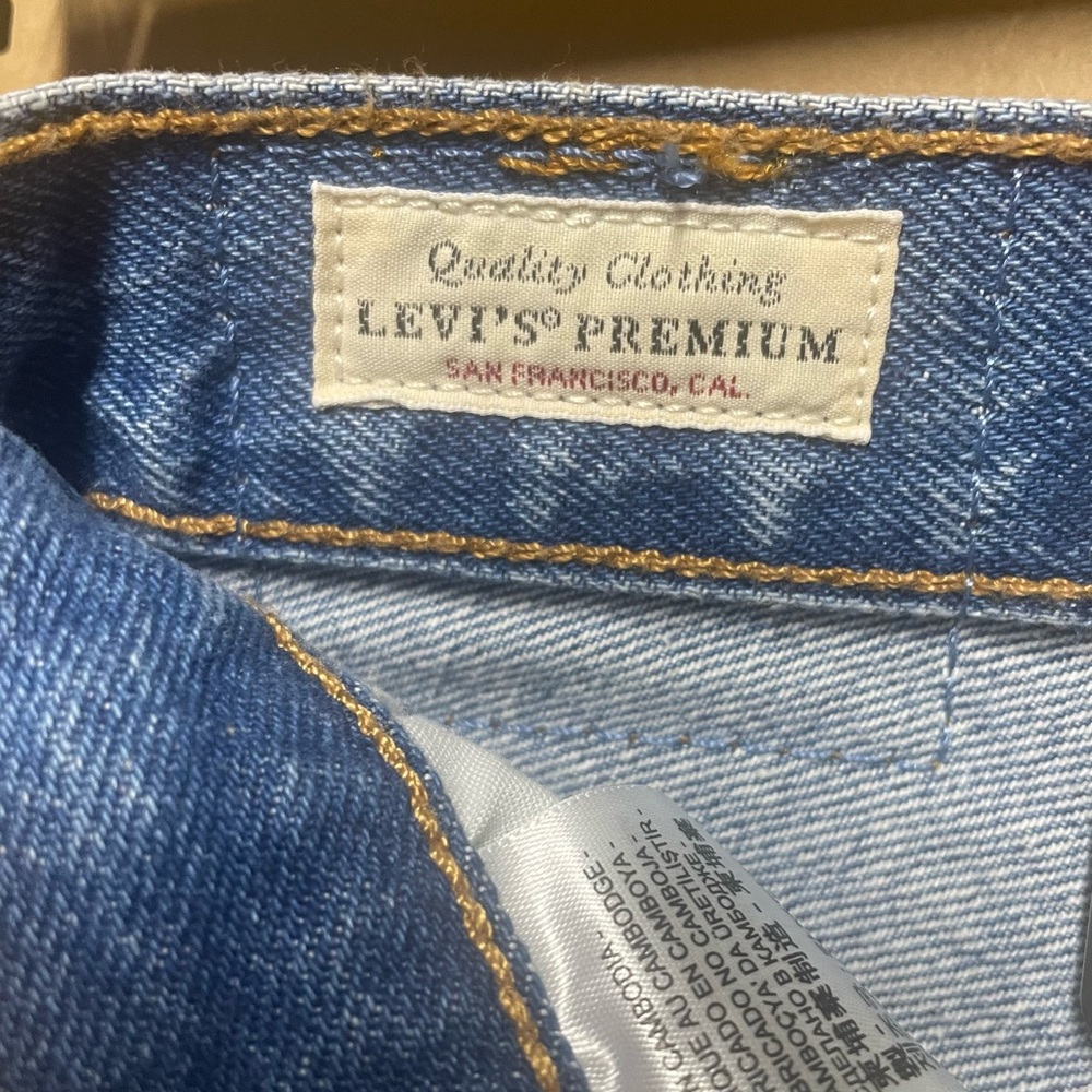 Levi's Women's Blue Denim Shorts - Picture 5 of 9